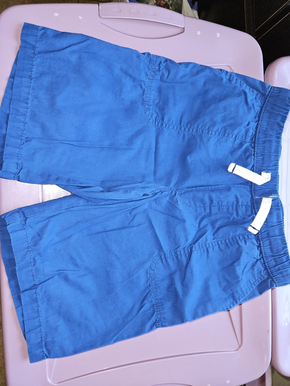 Carter's Bright Blue Elastic-Waist Drawstring Athletic Shorts